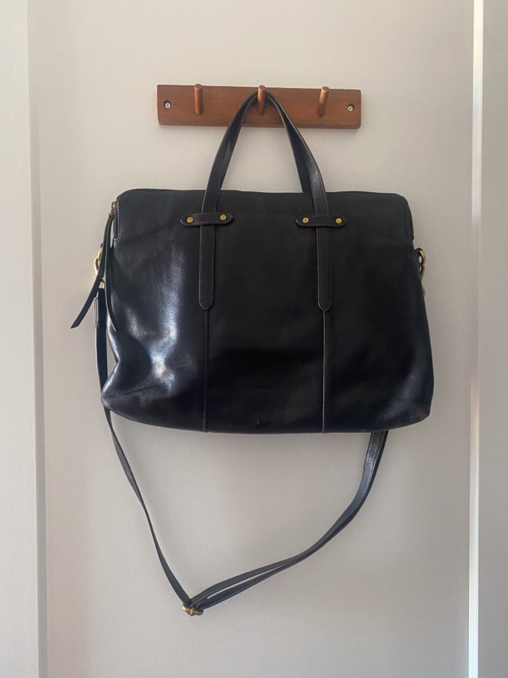 FOSSIL Leather Laptop Carrier